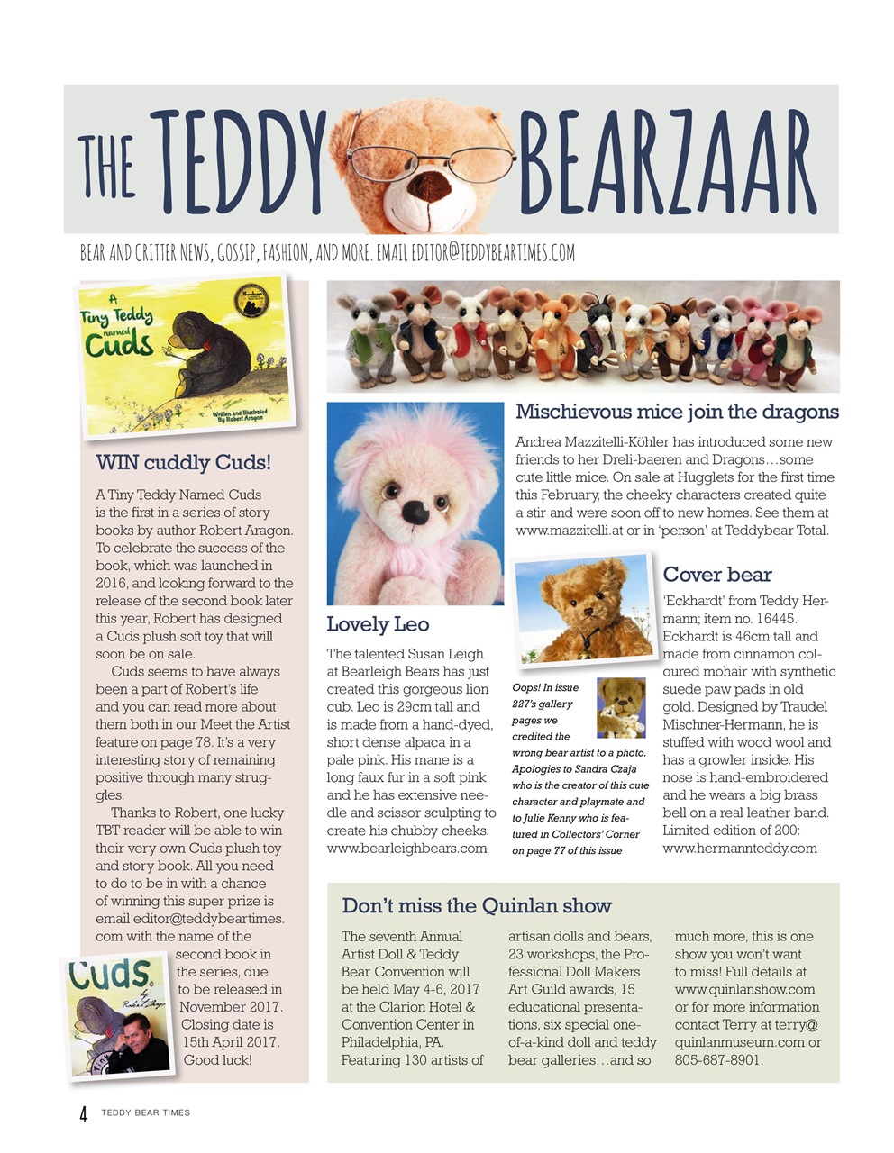 Teddy Bear Times Preview Pages
