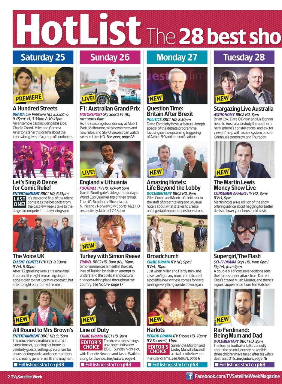 TV & Satellite Week Preview Pages