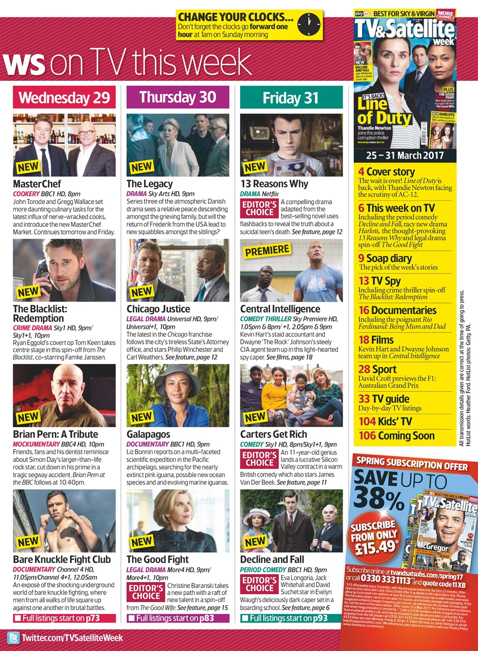 TV & Satellite Week Preview Pages