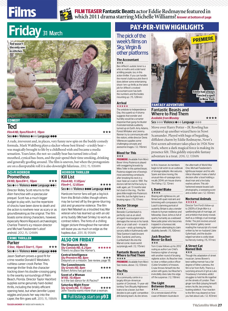 TV & Satellite Week Preview Pages