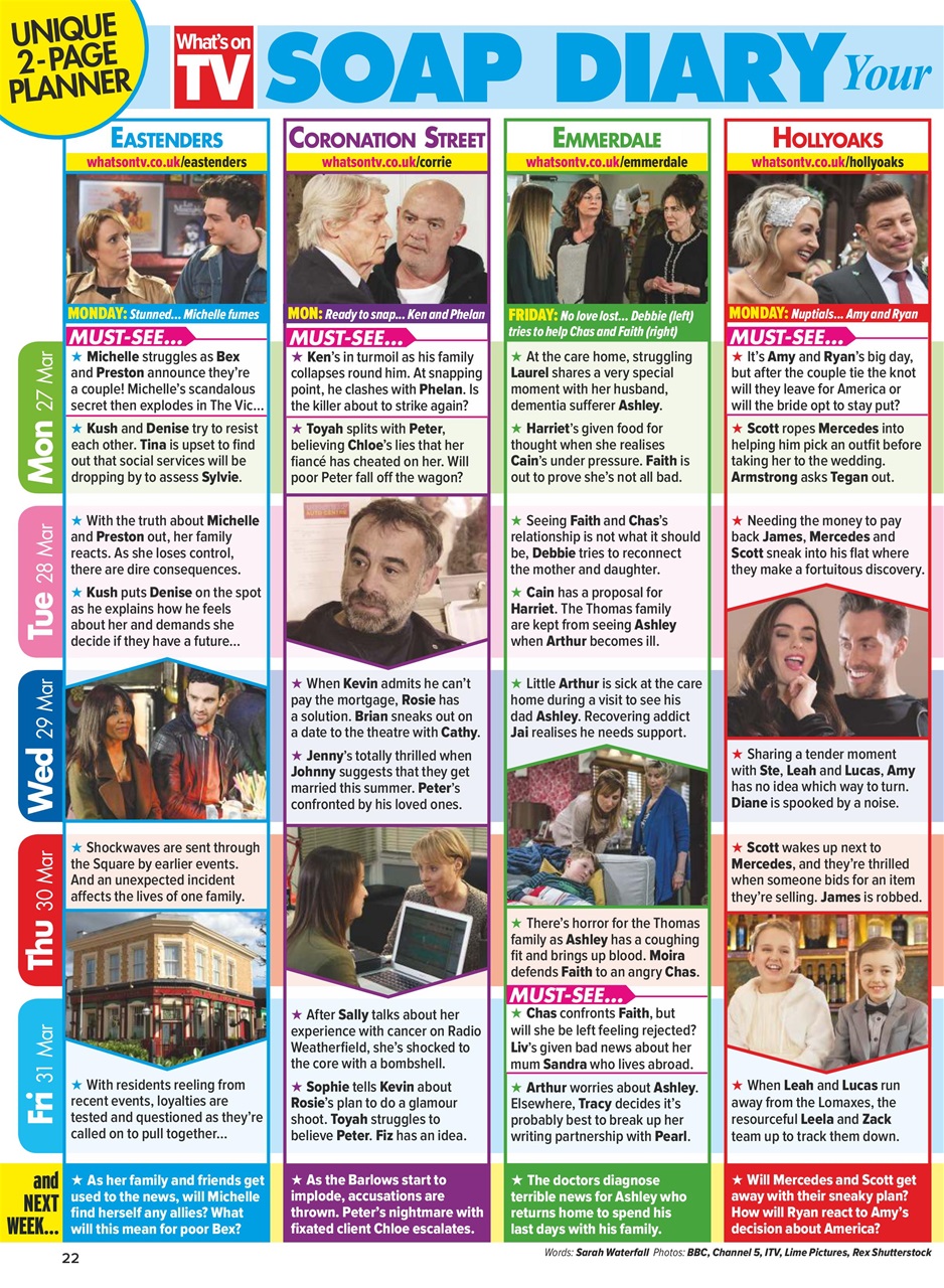 What's on TV Preview Pages