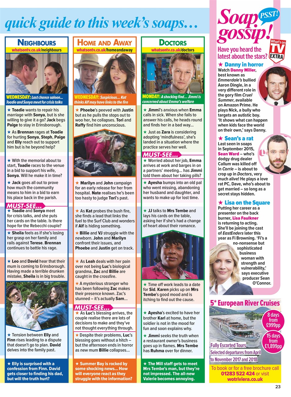 What's on TV Preview Pages