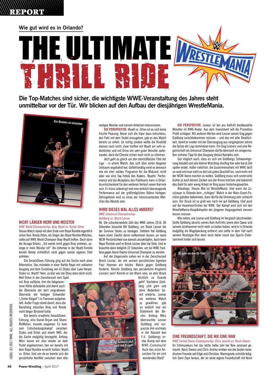 Power-Wrestling Preview Pages