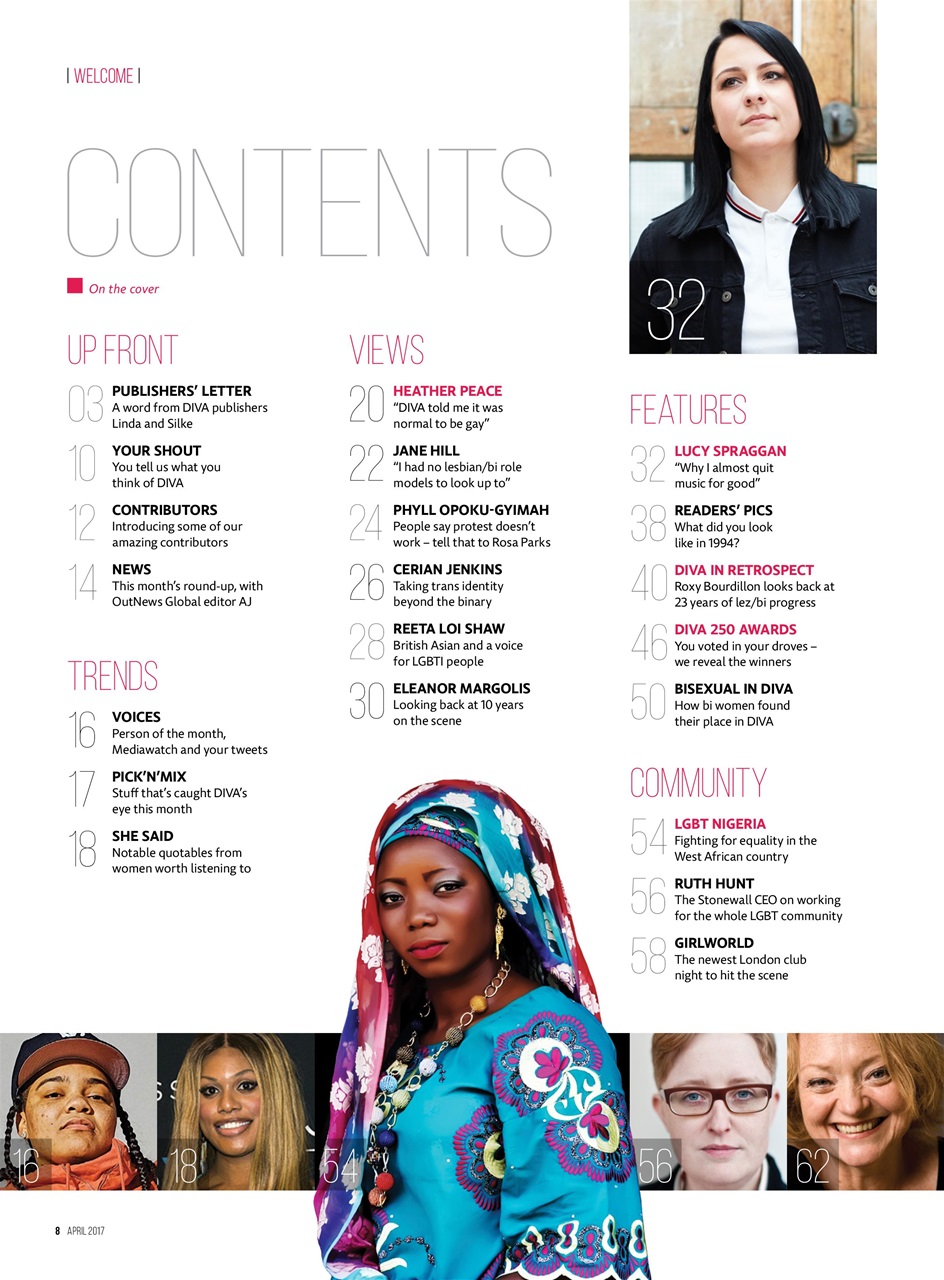 DIVA Magazine Preview Pages