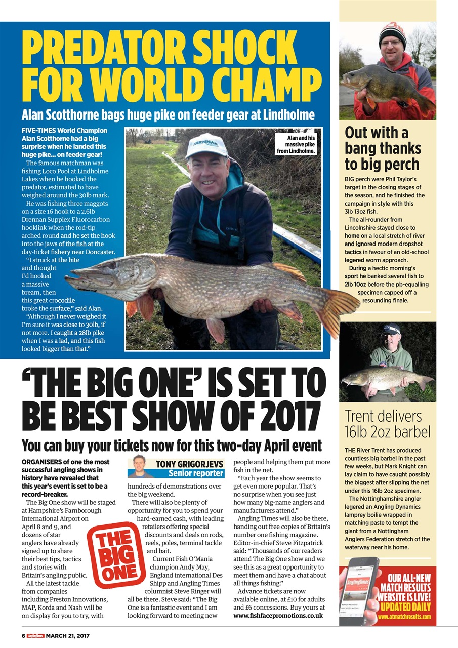 Angling Times Preview Pages