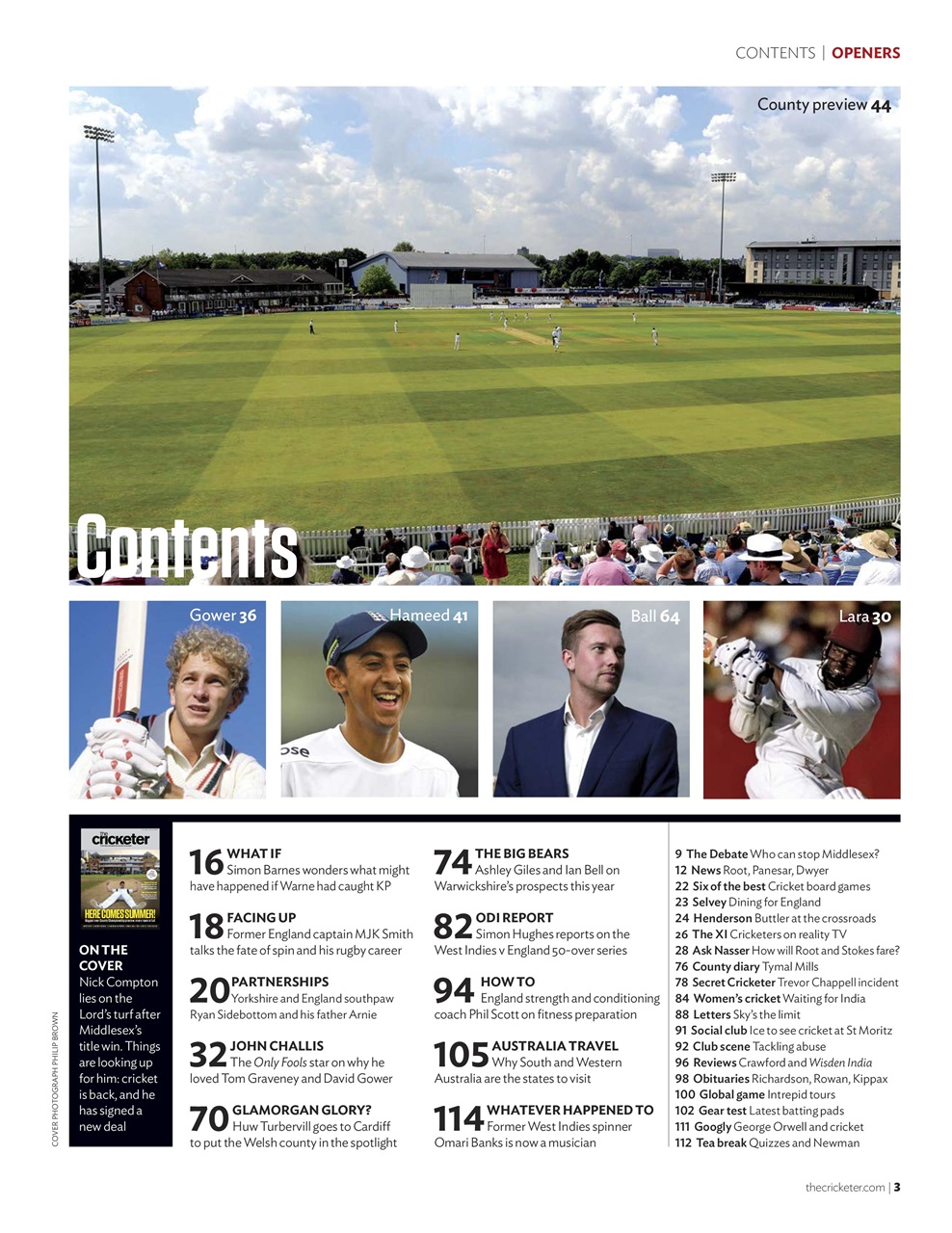 The Cricketer Magazine Preview Pages