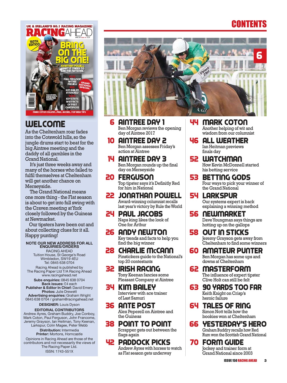 Racing Ahead Preview Pages