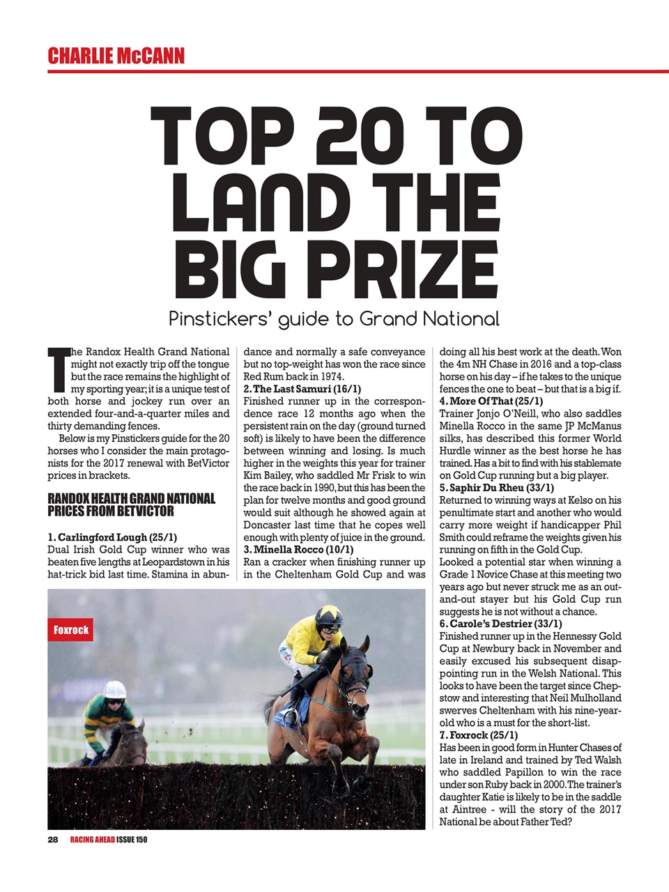 Racing Ahead Preview Pages