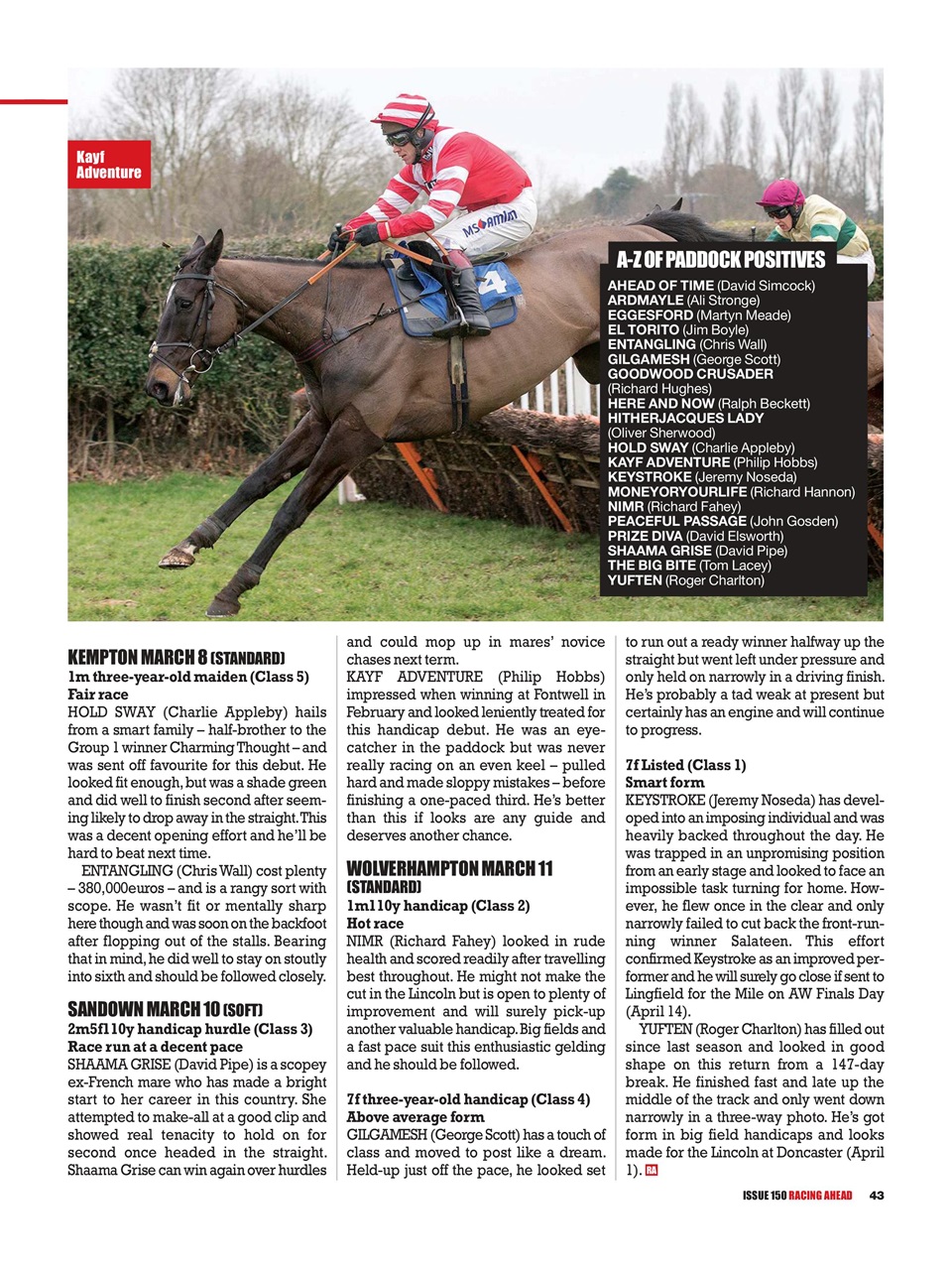 Racing Ahead Preview Pages
