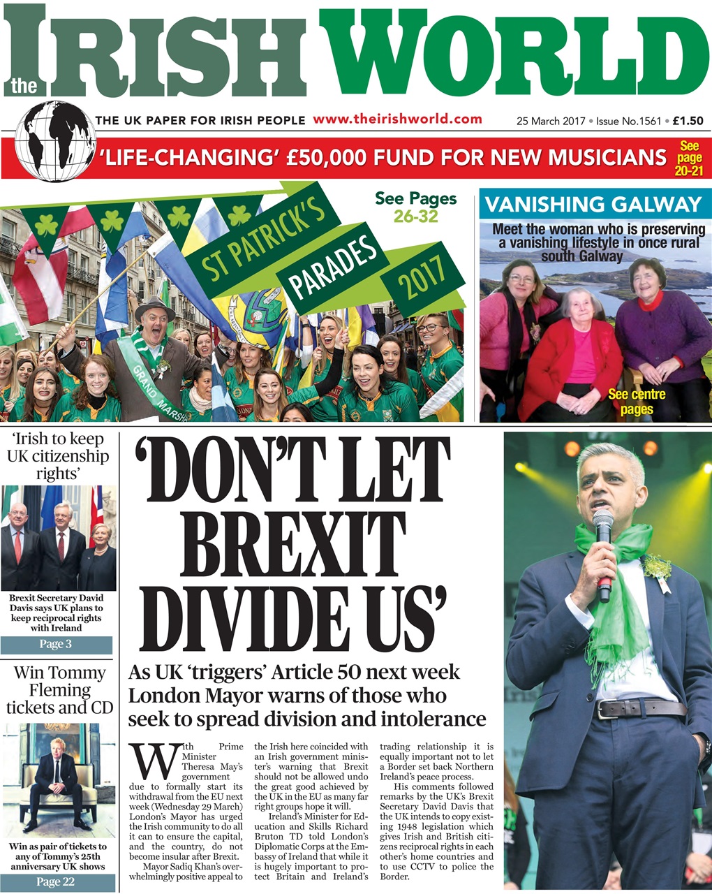 Irish World Preview Pages