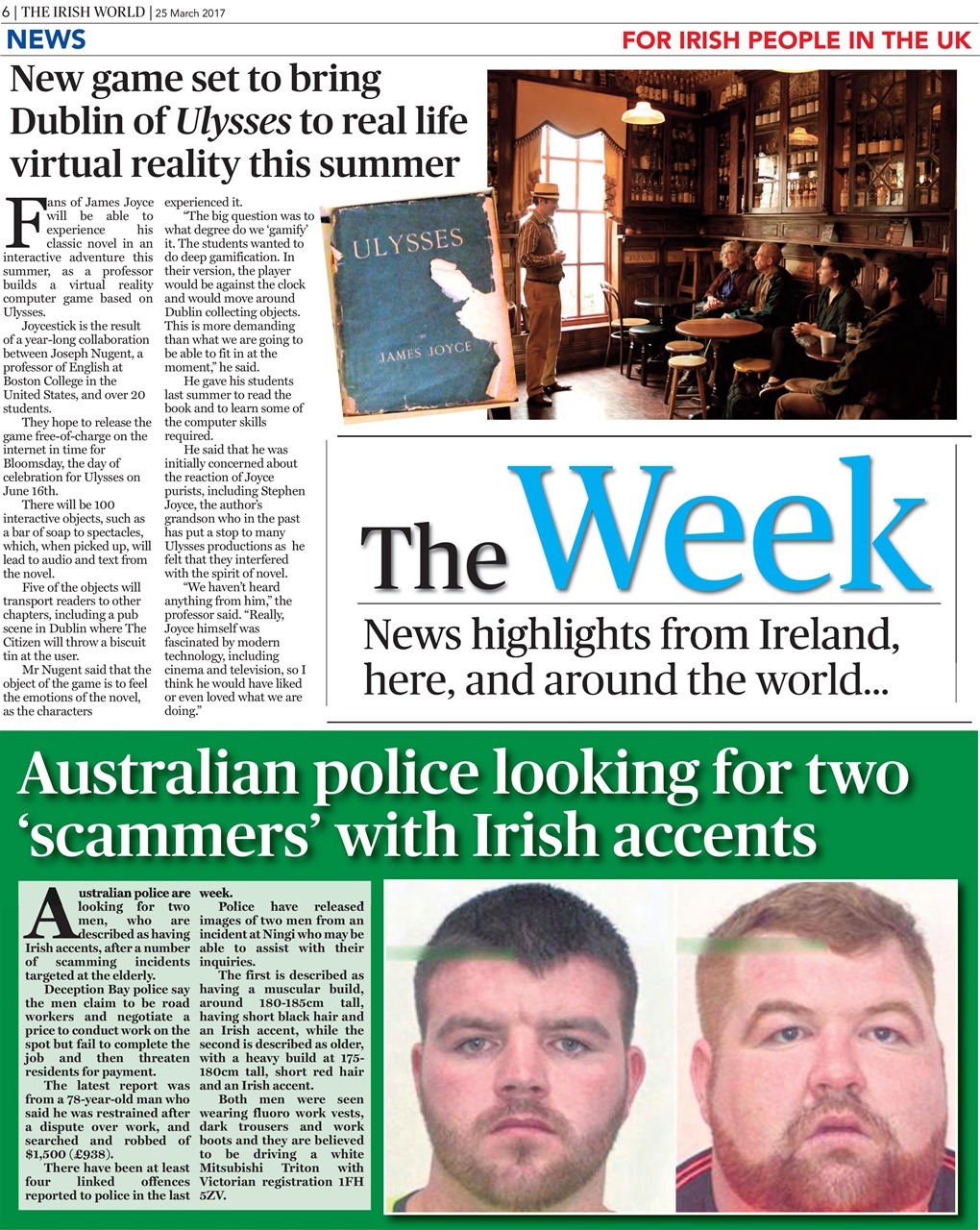 Irish World Preview Pages