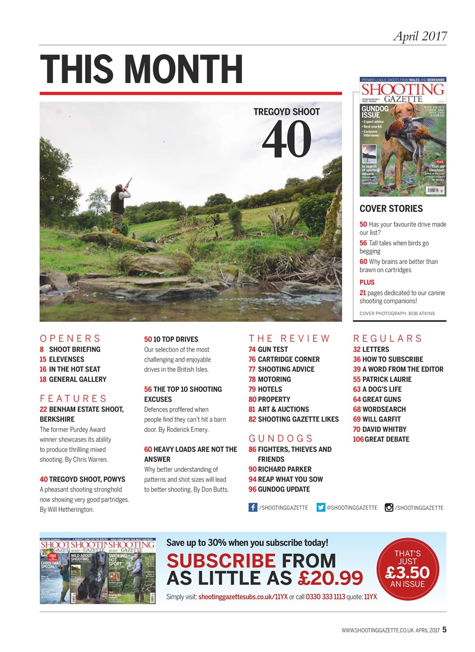 Shooting Gazette Preview Pages