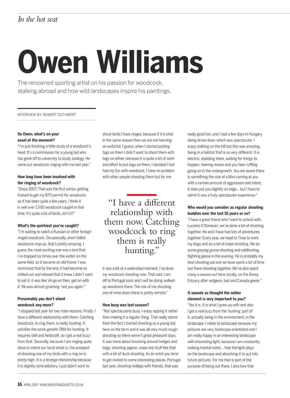 Shooting Gazette Preview Pages