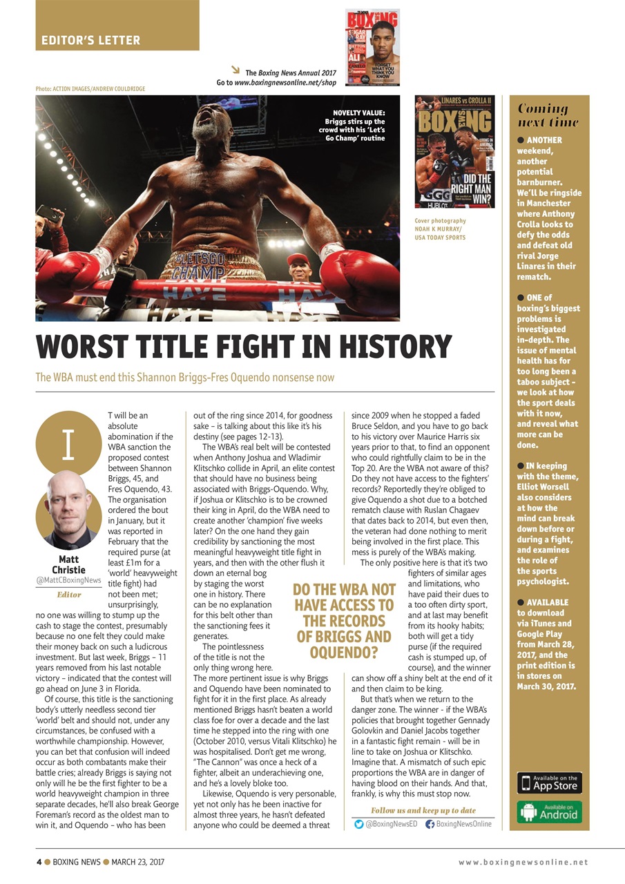Boxing News Preview Pages
