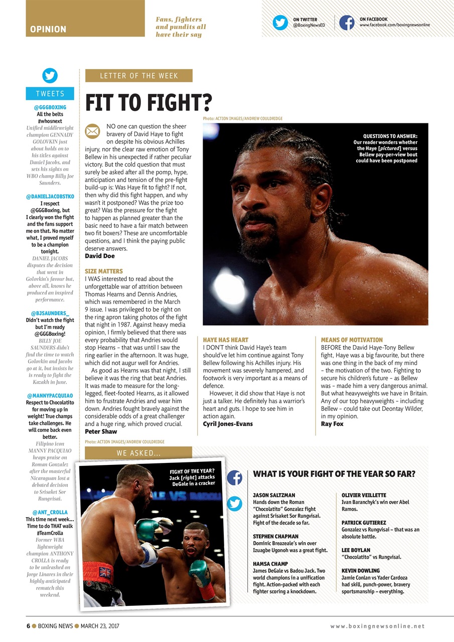 Boxing News Preview Pages