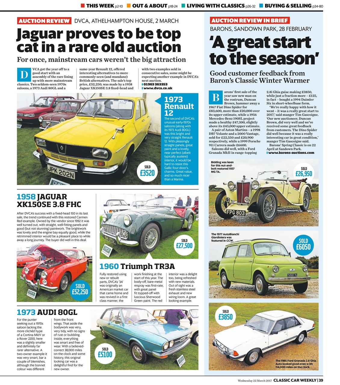Classic Car Weekly Preview Pages