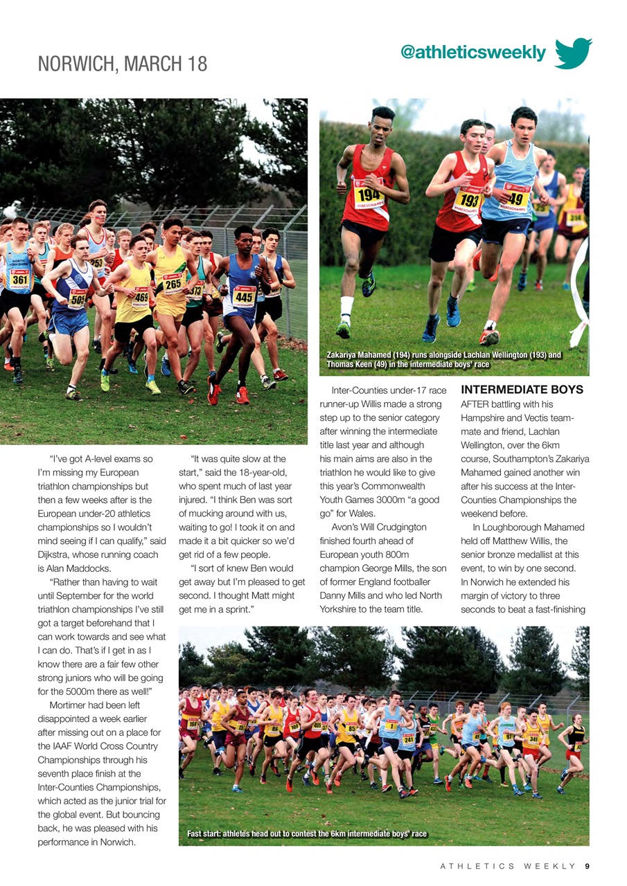 AW – Athletics Weekly Magazine Preview Pages