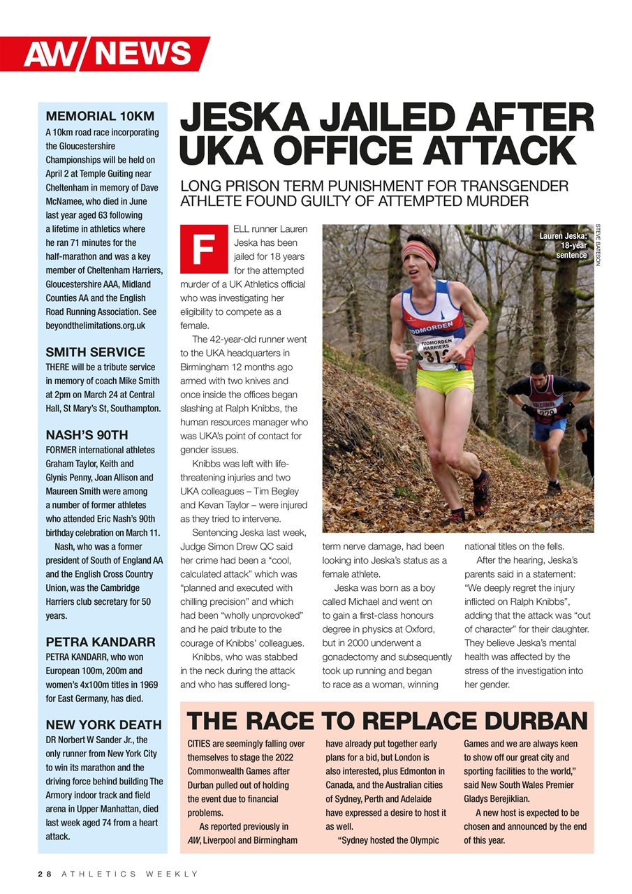 AW – Athletics Weekly Magazine Preview Pages