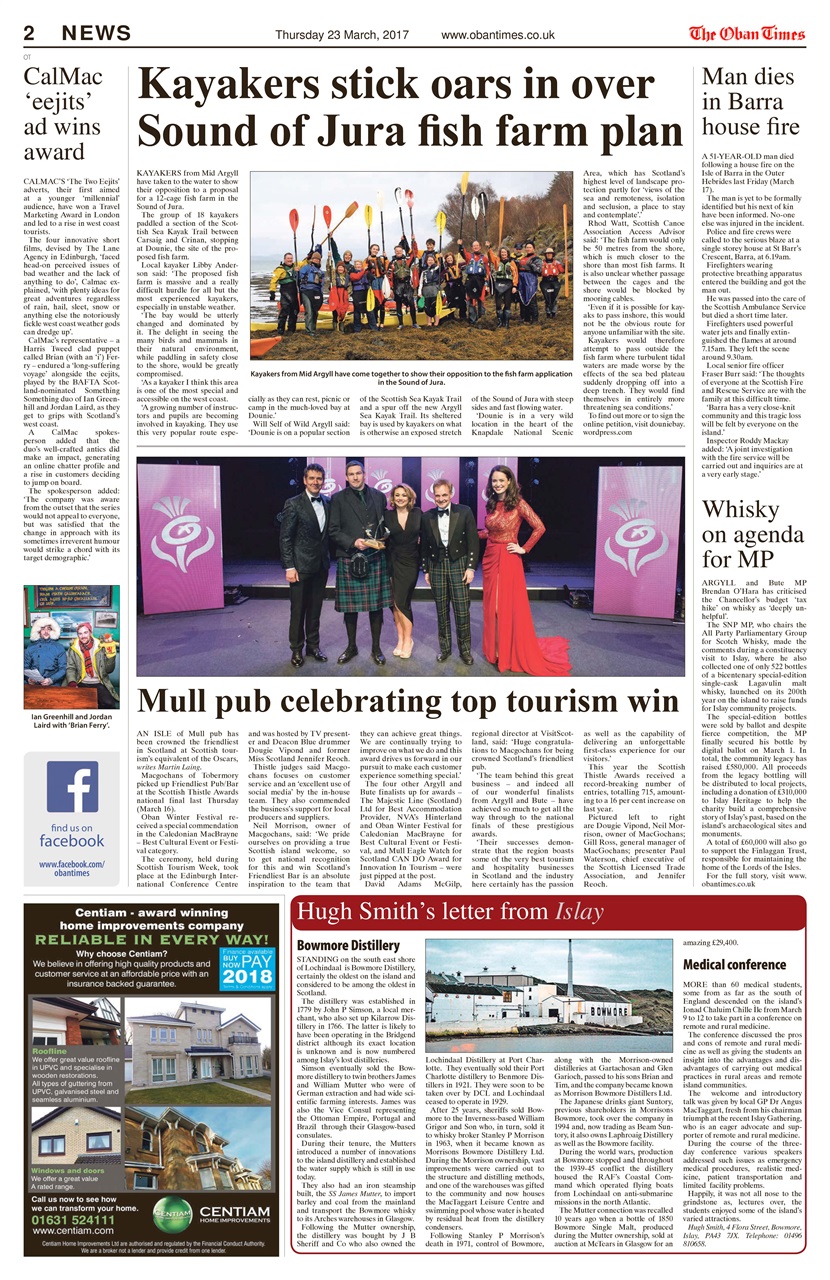 The Oban Times & Lochaber Times Preview Pages