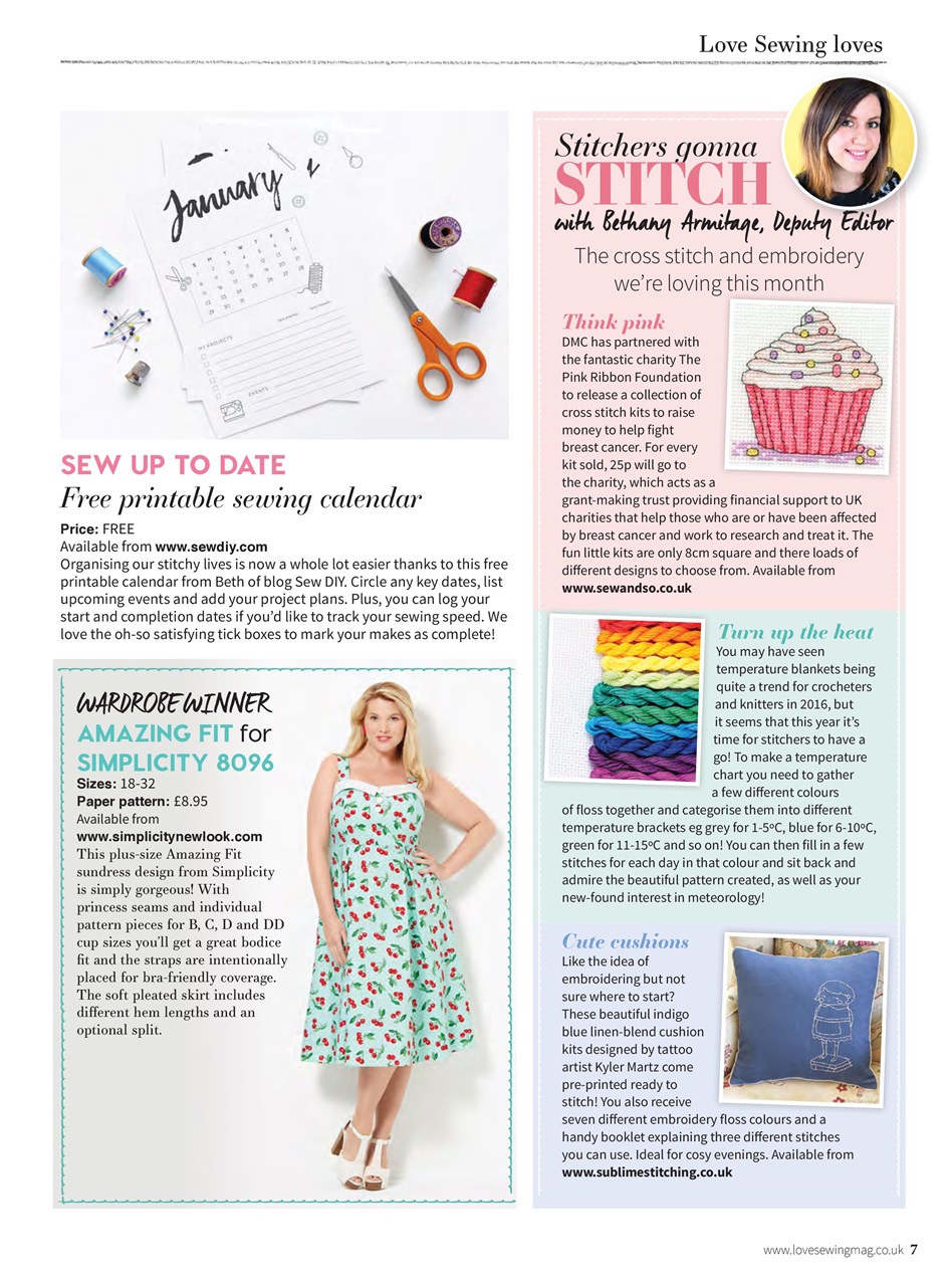 Love Sewing Preview Pages