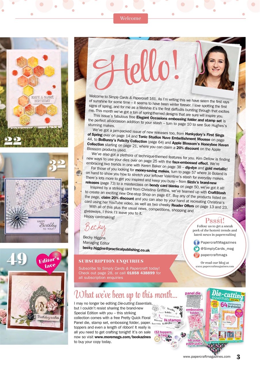 Simply Cards & Papercraft Preview Pages