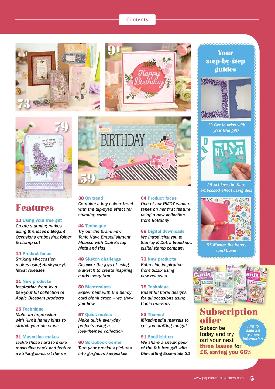 Simply Cards & Papercraft Preview Pages