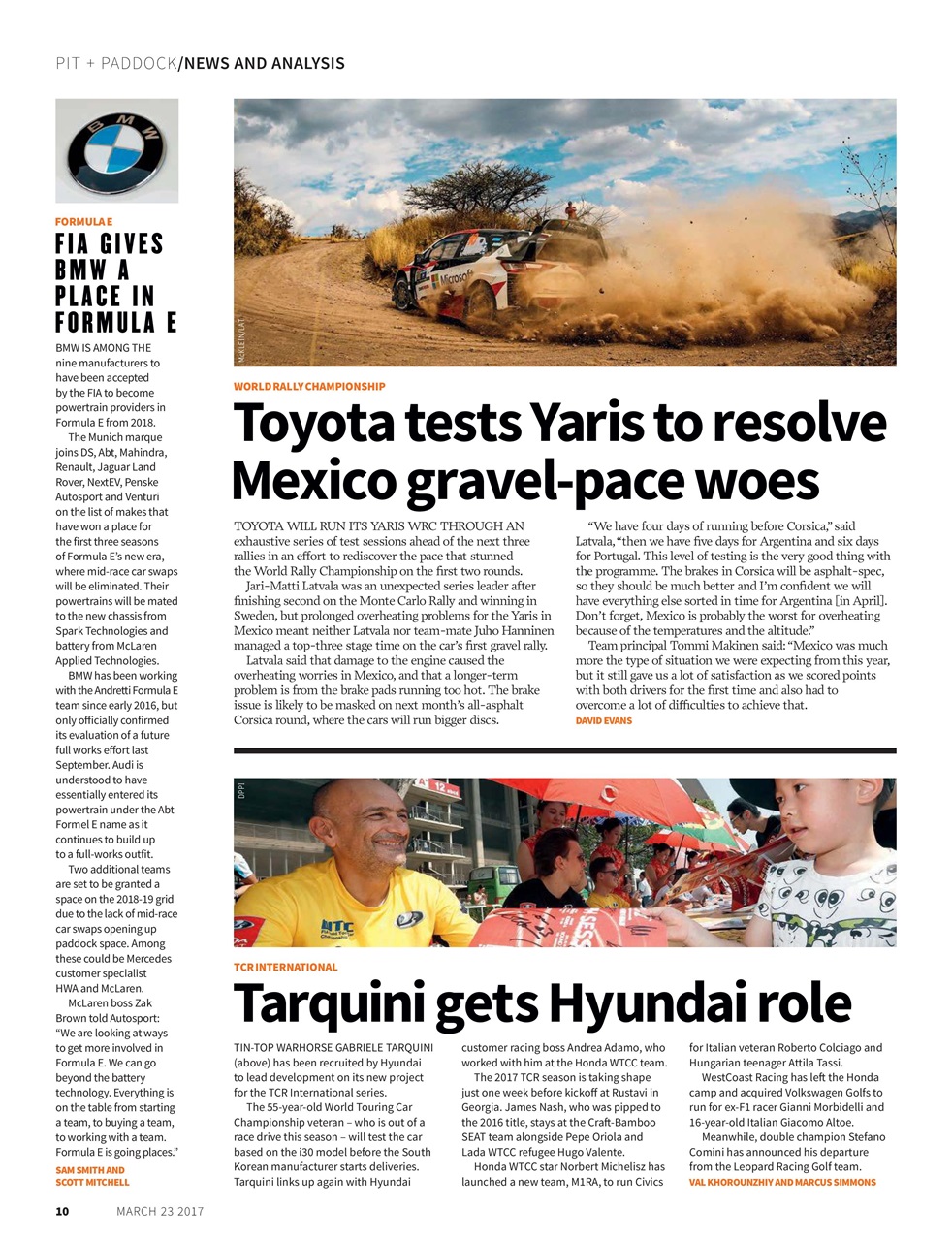 Autosport Preview Pages