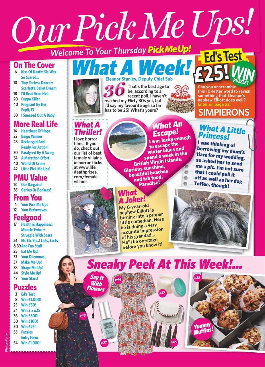 Pick Me Up Preview Pages