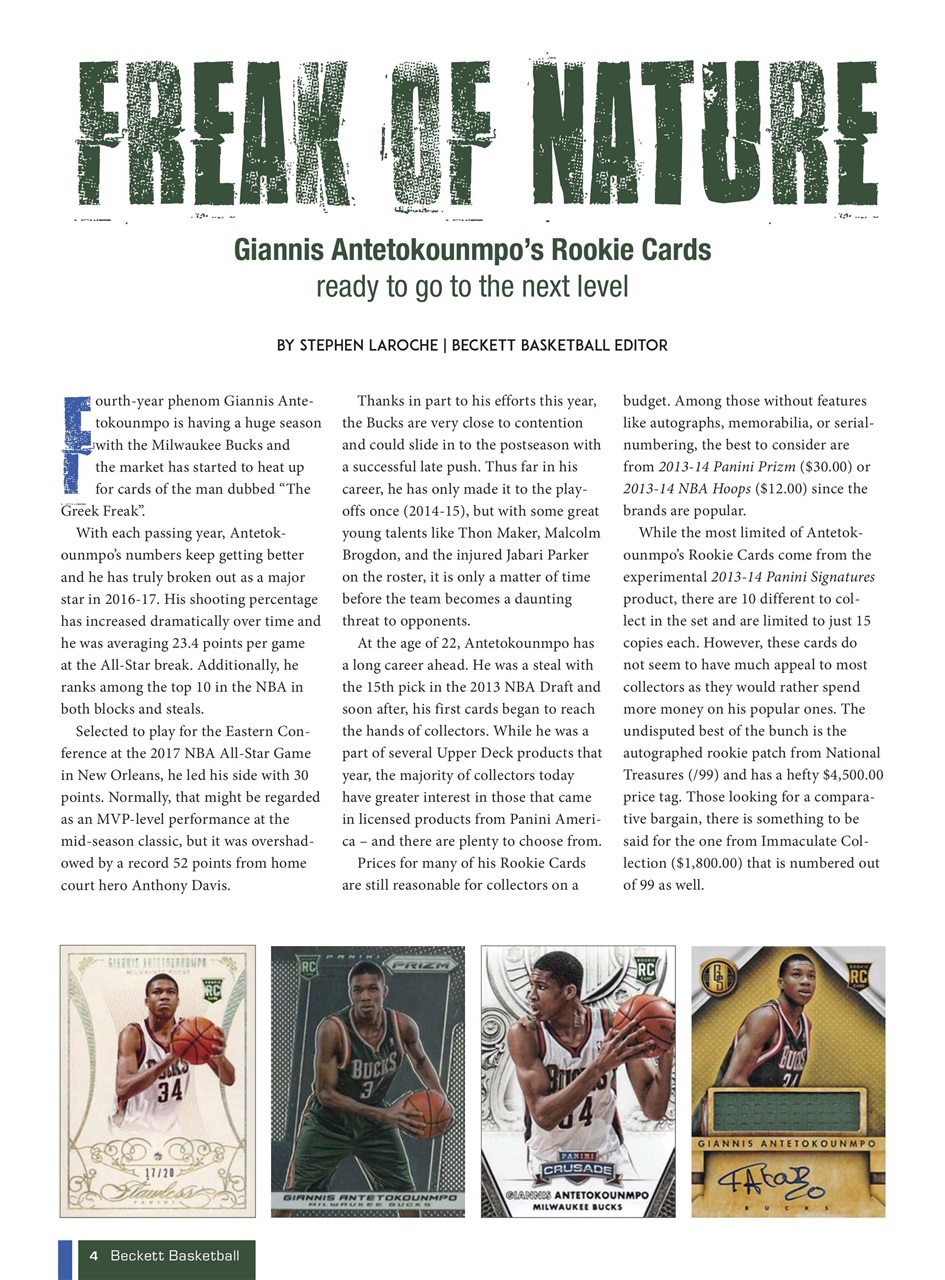 Beckett Basketball Magazine Preview Pages
