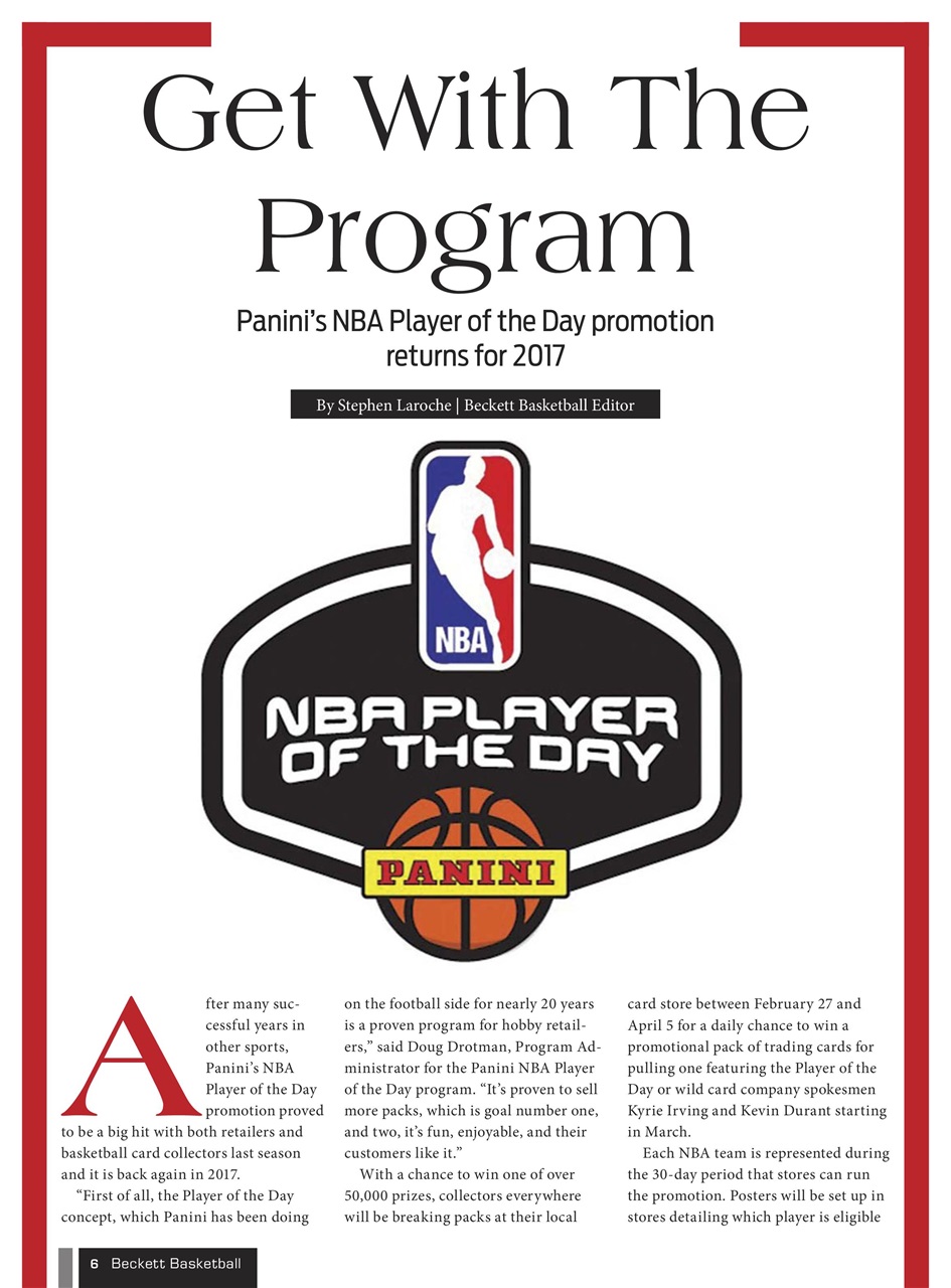 Beckett Basketball Magazine Preview Pages