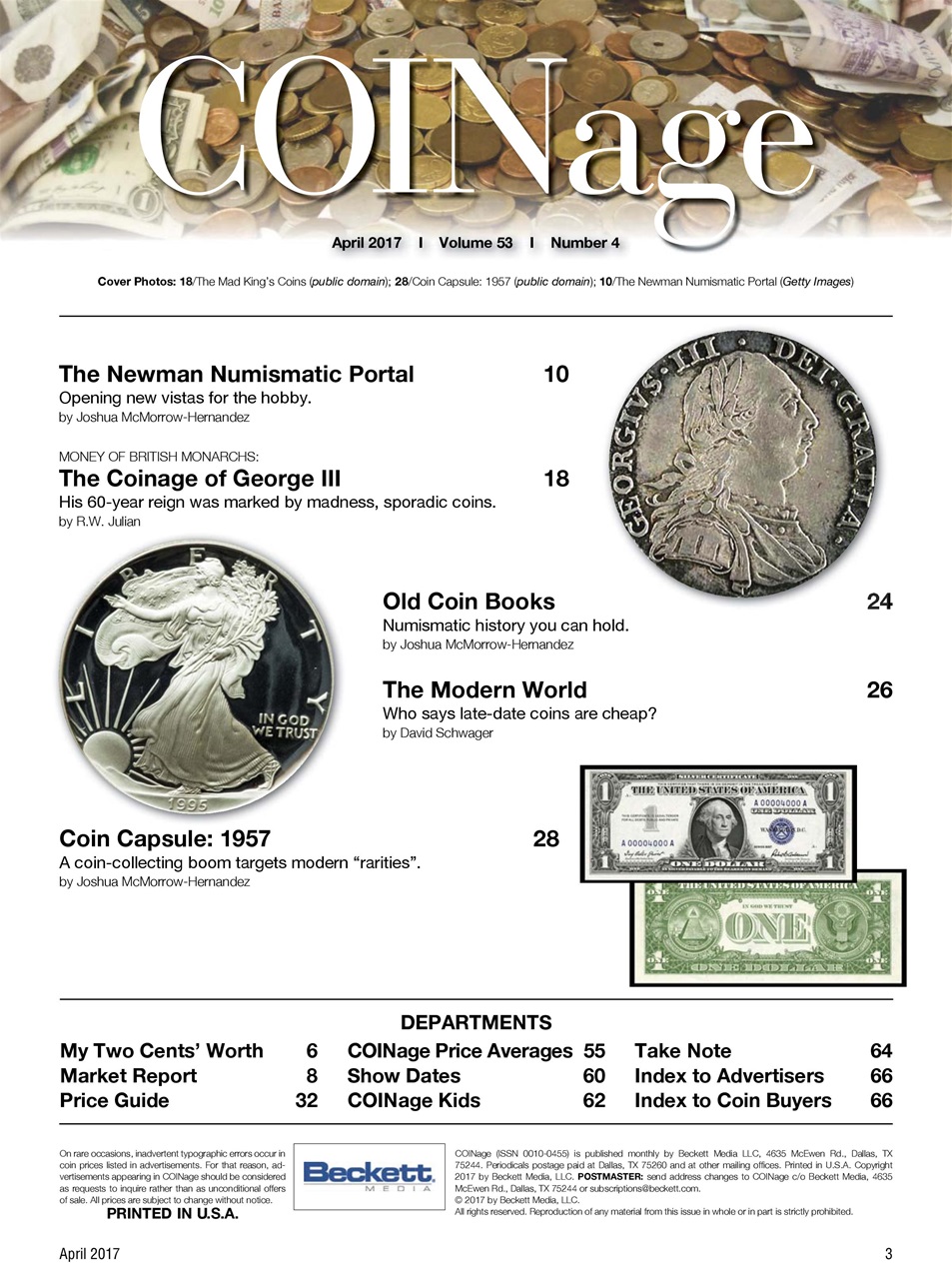 COINage Magazine Preview Pages