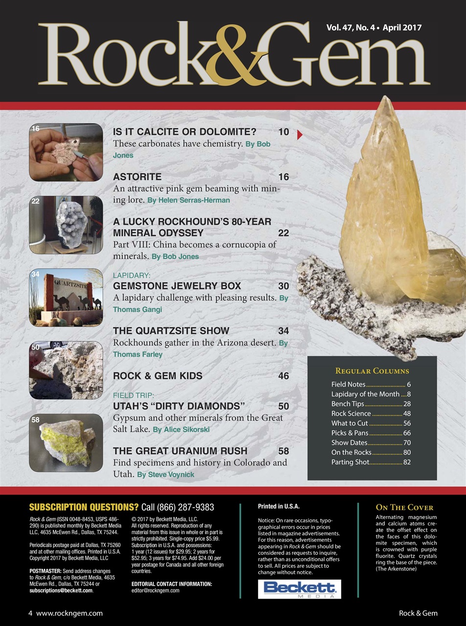 Rock&Gem Magazine Preview Pages