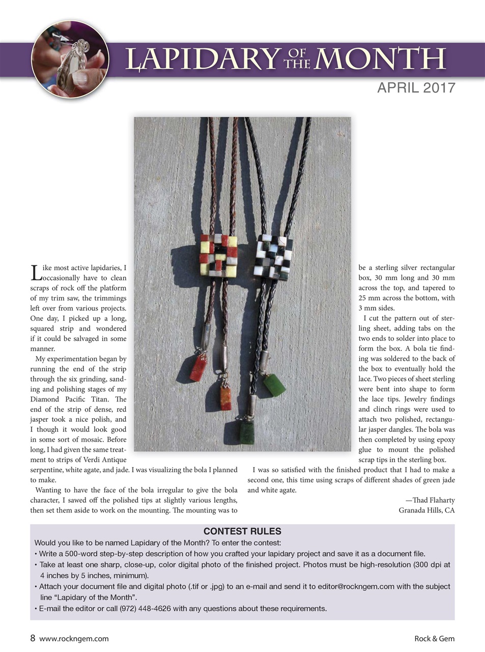 Rock&Gem Magazine Preview Pages