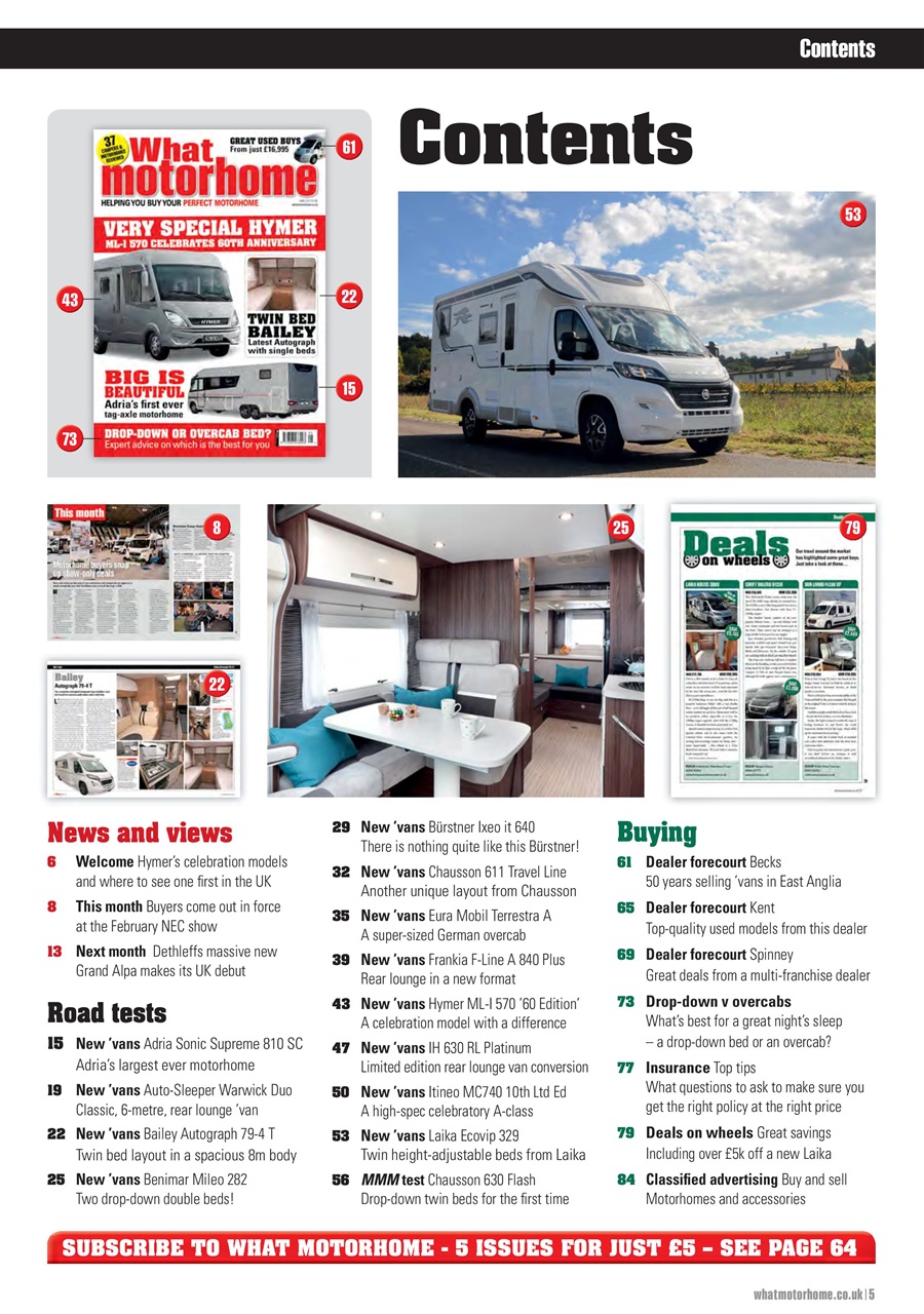What Motorhome magazine Preview Pages