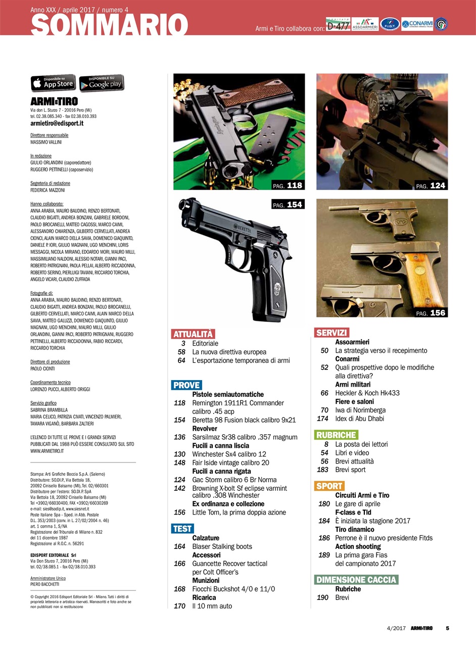 Armi E Tiro Preview Pages