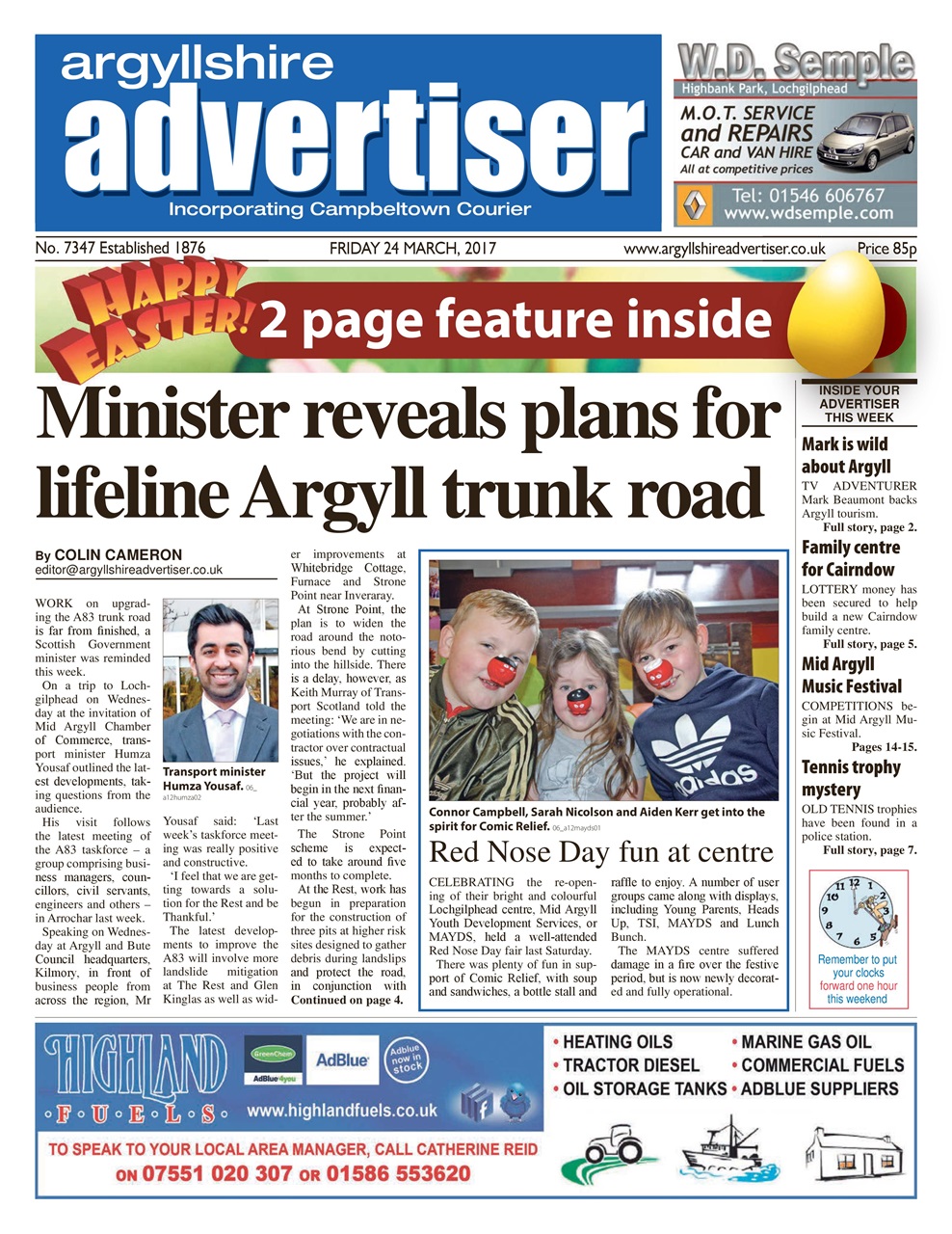Argyllshire Advertiser Preview Pages