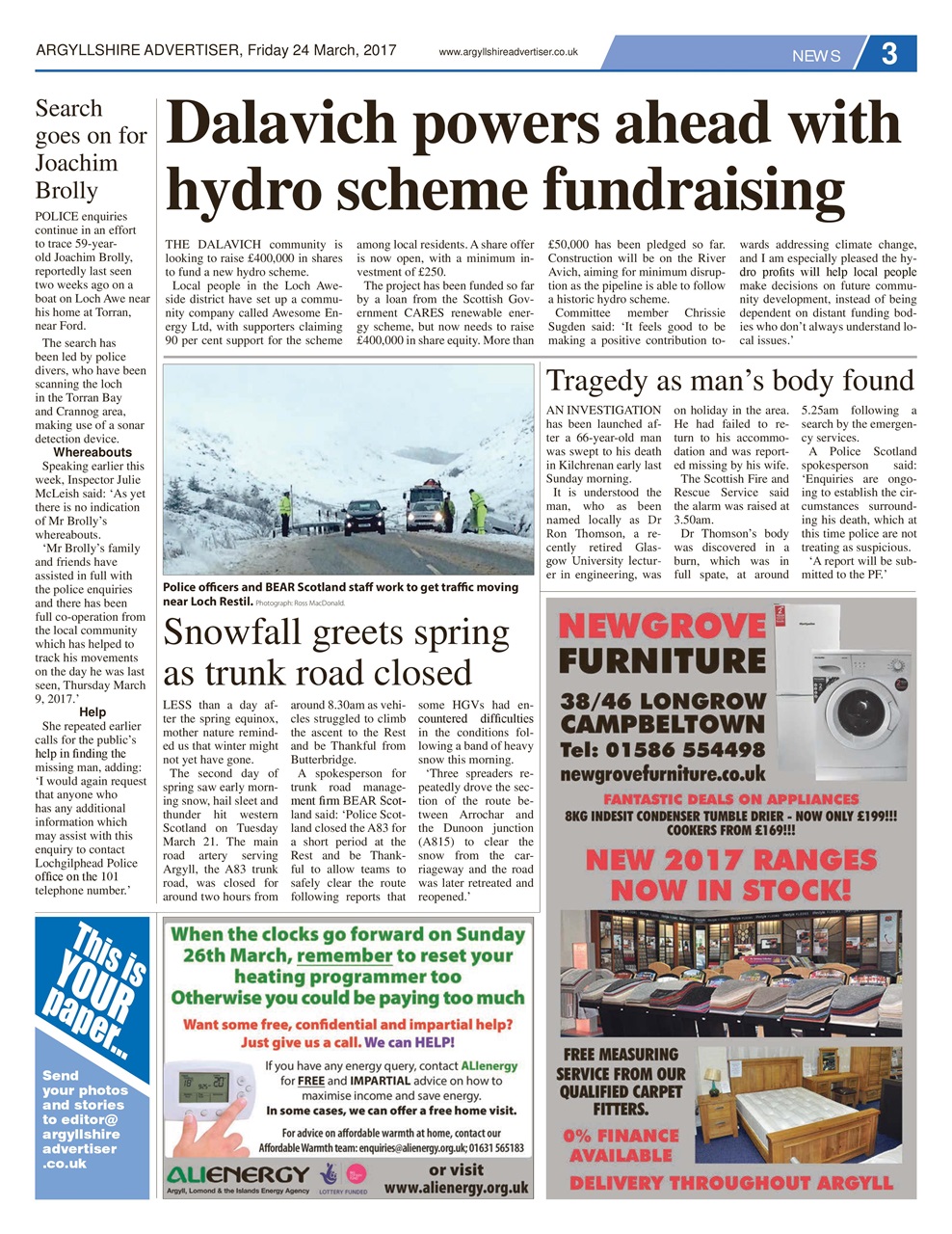 Argyllshire Advertiser Preview Pages