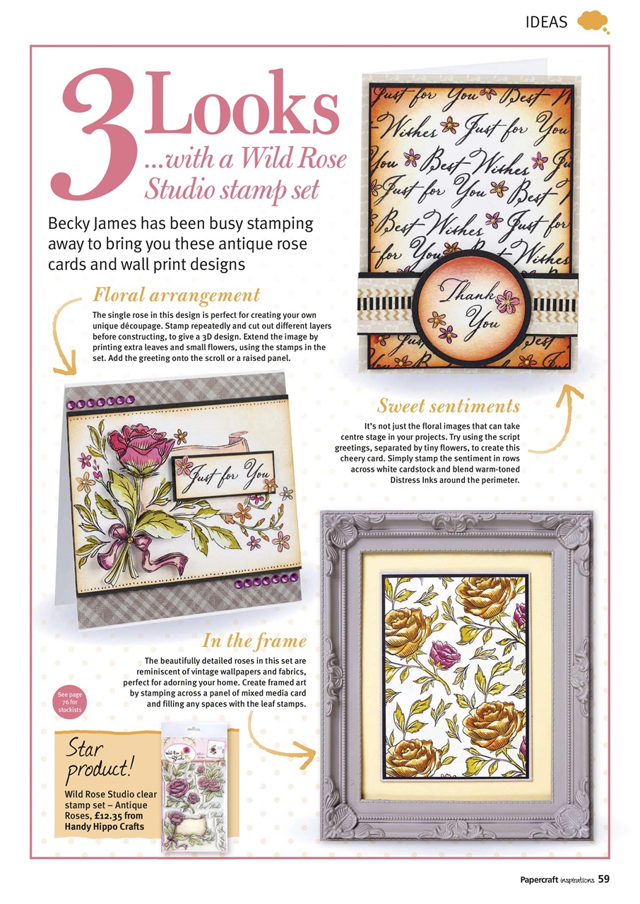 Papercraft Inspirations Preview Pages