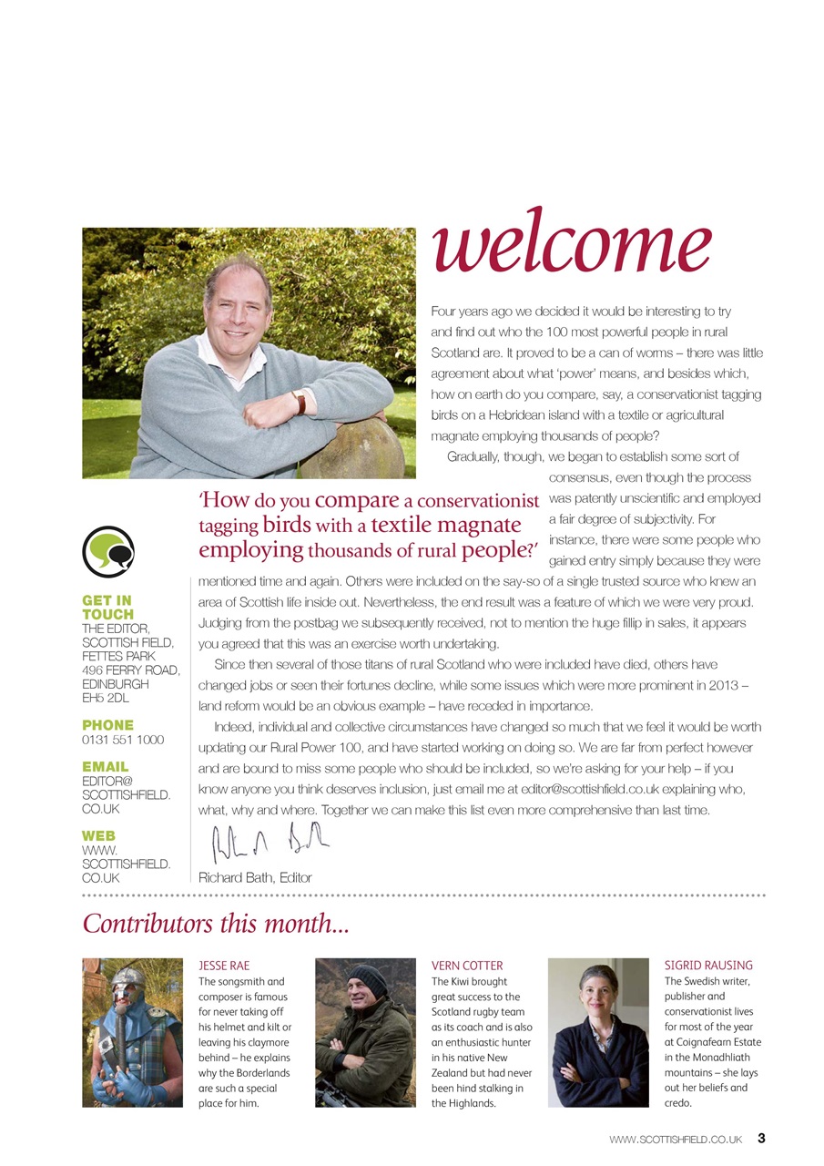 Scottish Field Preview Pages