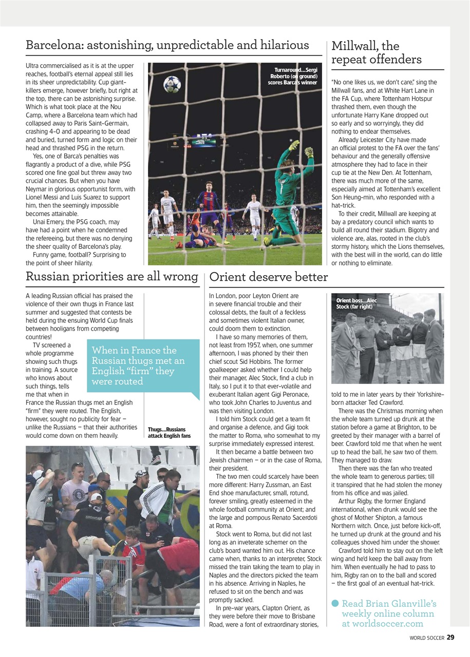 World Soccer Preview Pages