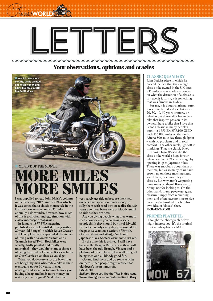 Classic Bike Preview Pages
