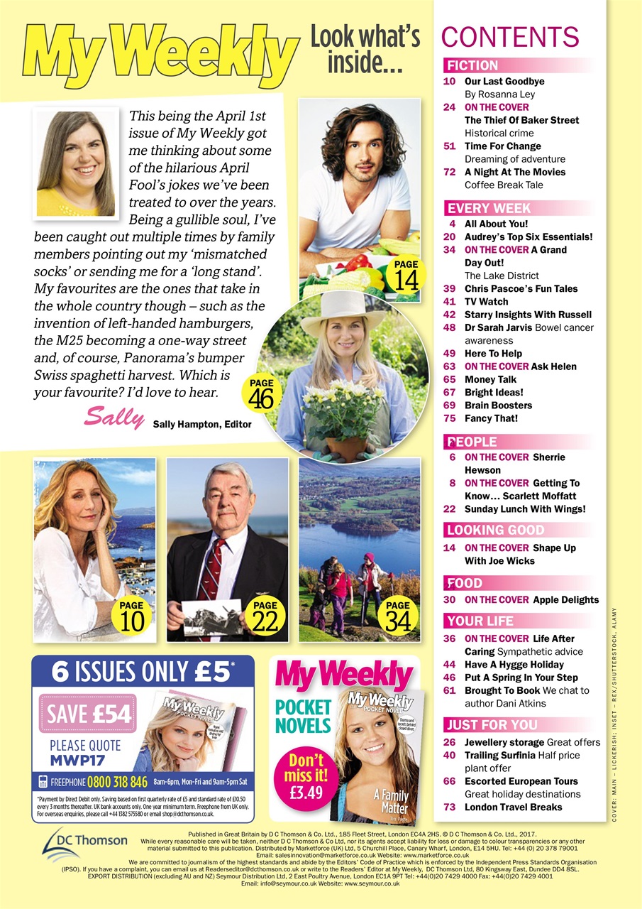 My Weekly Preview Pages