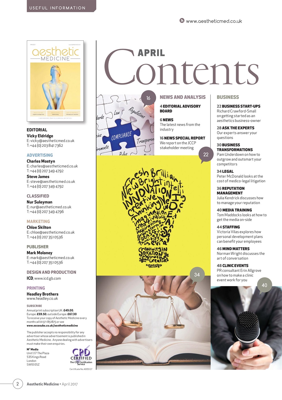 Aesthetic Medicine Preview Pages