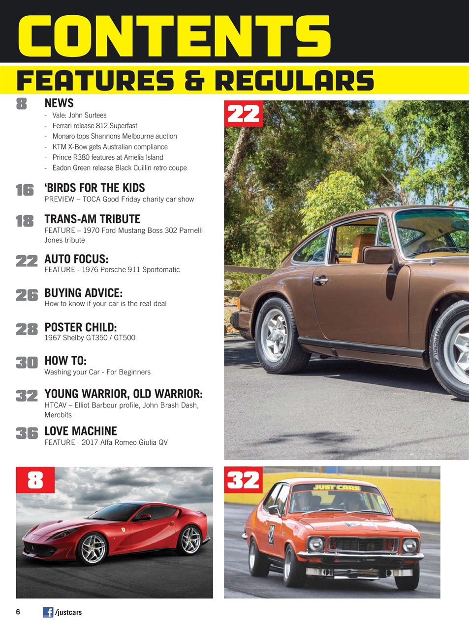 JUST CARS Preview Pages