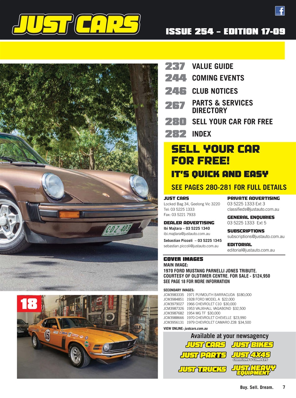 JUST CARS Preview Pages