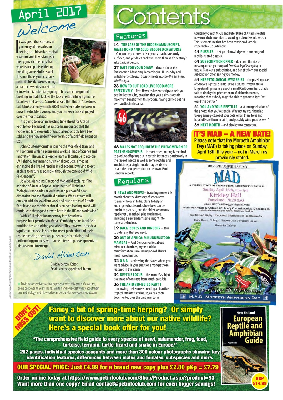 Practical Reptile Keeping Preview Pages