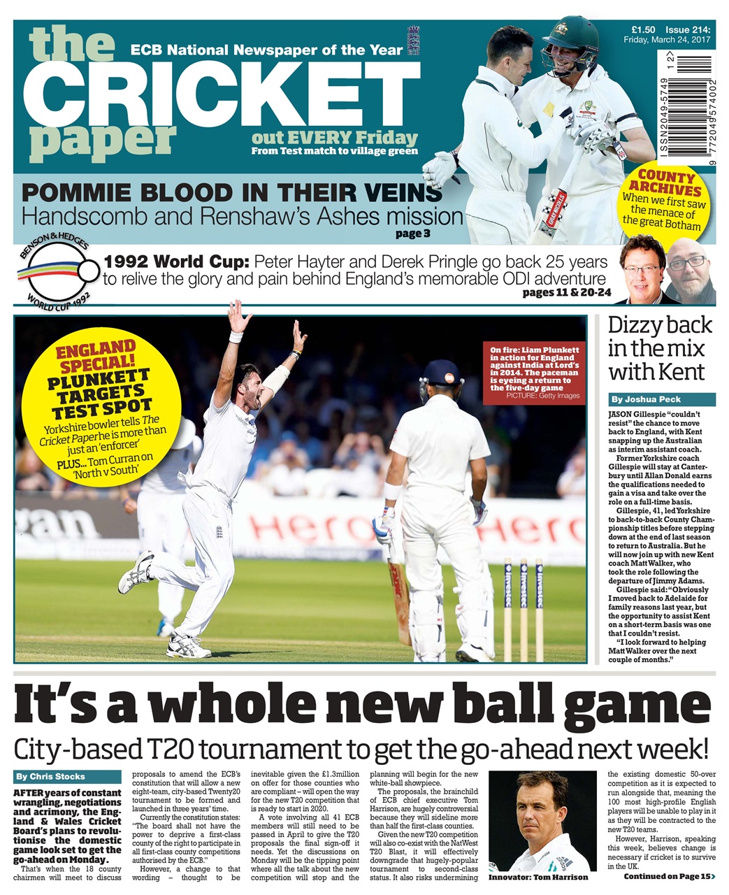 The Cricket Paper Preview Pages