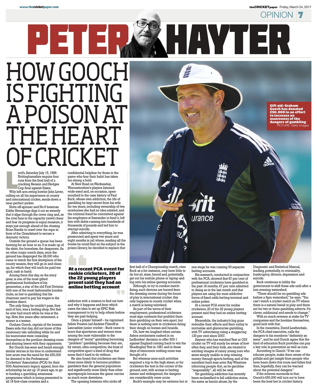 The Cricket Paper Preview Pages