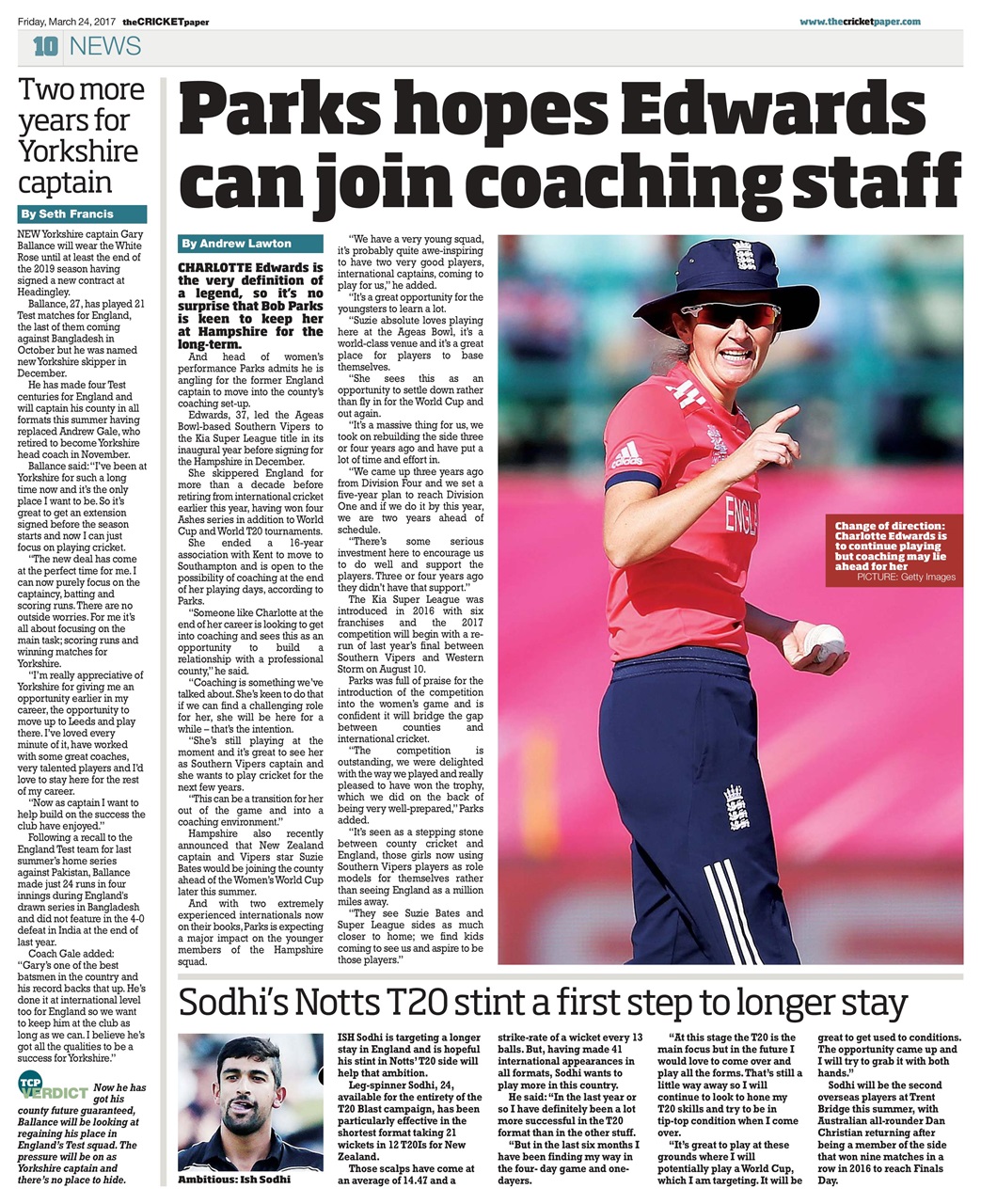 The Cricket Paper Preview Pages