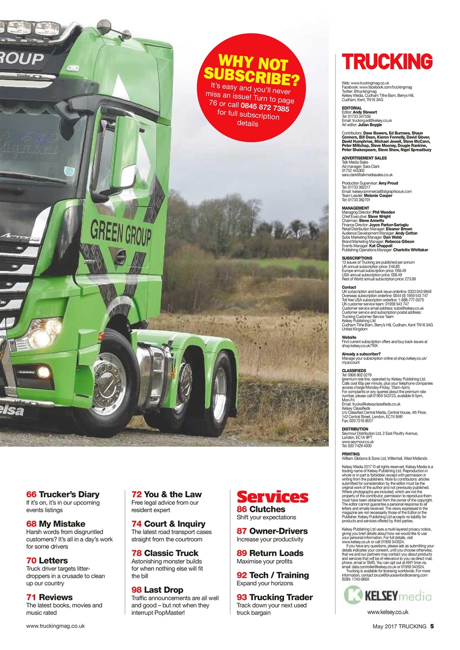 Trucking Magazine Preview Pages